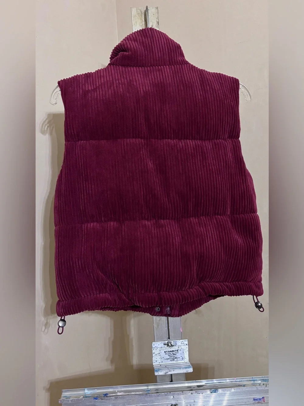 7 For All Mankind Maroon Corduroy Vest Sz XS